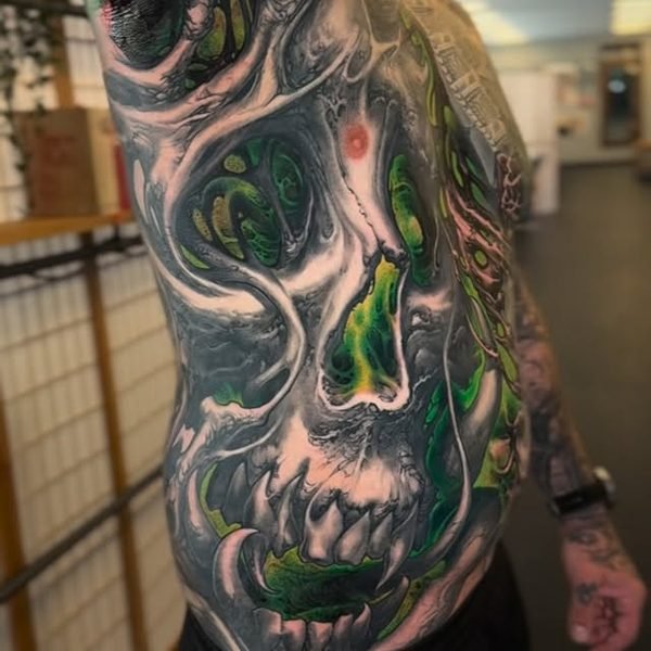 Video by Christian Boye Larsen on April 28, 2026. May be an image of one or more people, tattoo and skull.