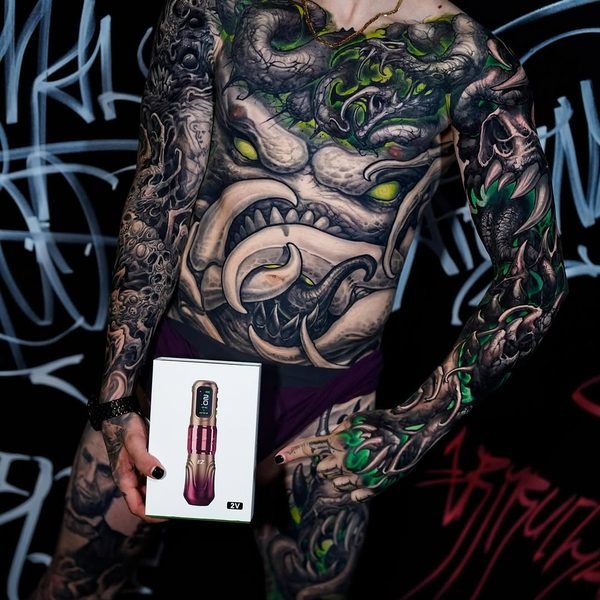 Photo by Christian Boye Larsen on May 29, 2026. May be art of one or more people, tattoo, magazine, underwear and text.