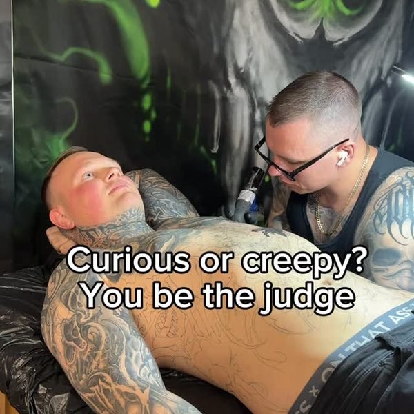 Video by Christian Boye Larsen on May 14, 2026. May be an image of one or more people, tattoo and text that says 'Curious or c? (You be the 