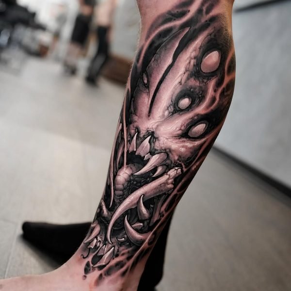 Photo by Christian Boye Larsen on May 18, 2026. May be an image of one or more people, tattoo, skull and text.