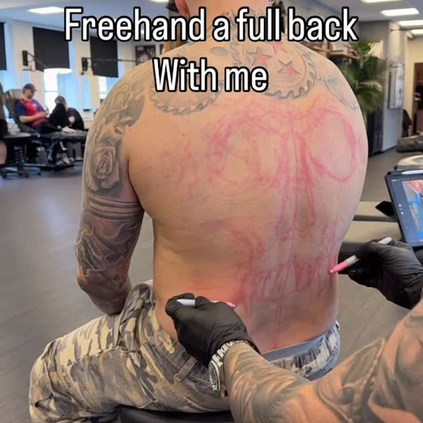 Video by Christian Boye Larsen on June 05, 2026. May be an image of one or more people, tattoo, acupuncture and text that says 'Freehandaful