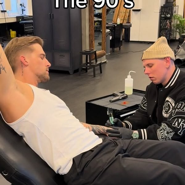 Video by Christian Boye Larsen on June 05, 2026. May be an image of one or more people, tattoo, portable cassette player and text that says 