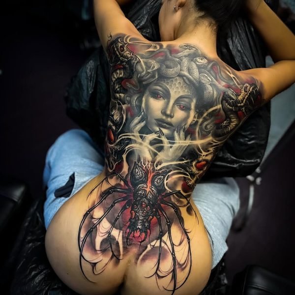 Photo by Christian Boye Larsen on June 06, 2026. May be an image of one or more people, henna, tattoo, scorpion and text.