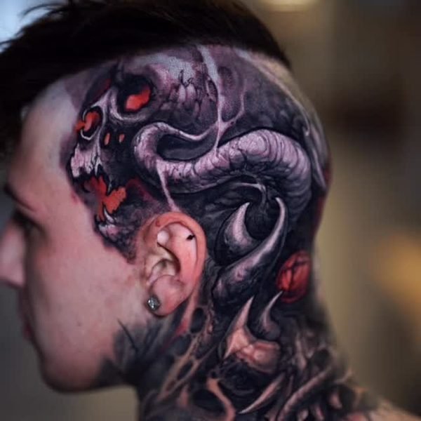 Video by Christian Boye Larsen on June 16, 2026. May be an image of one or more people, tattoo, skull and text.