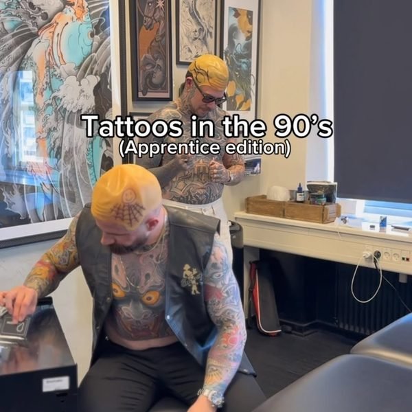 Video by Christian Boye Larsen on June 25, 2026. May be a Twitter screenshot of one or more people, tattoo and text that says 'Tattoos in th